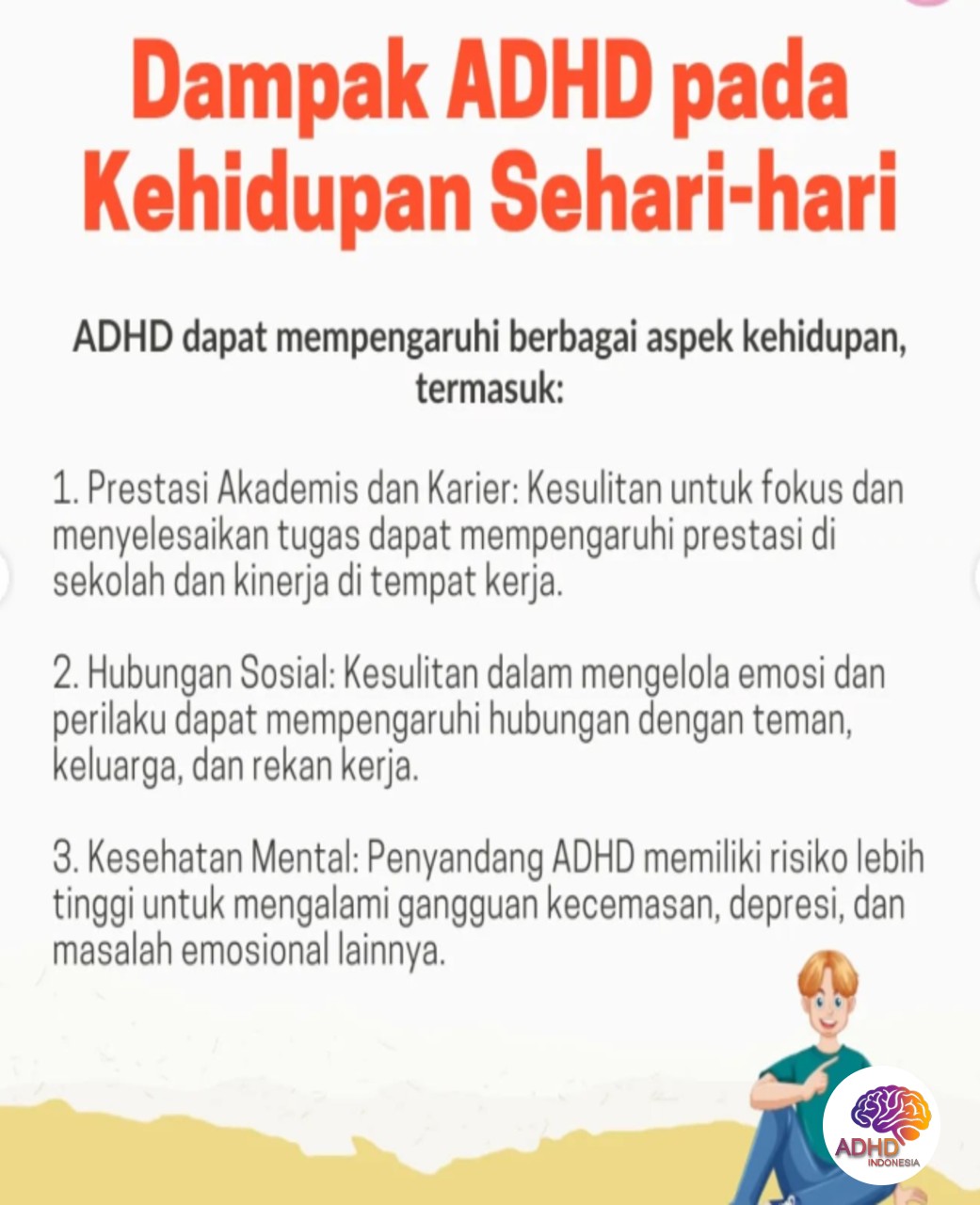 ADHD dan Hubungan Sosial Anak di Lingkungan Sekolah di Kota Palembang